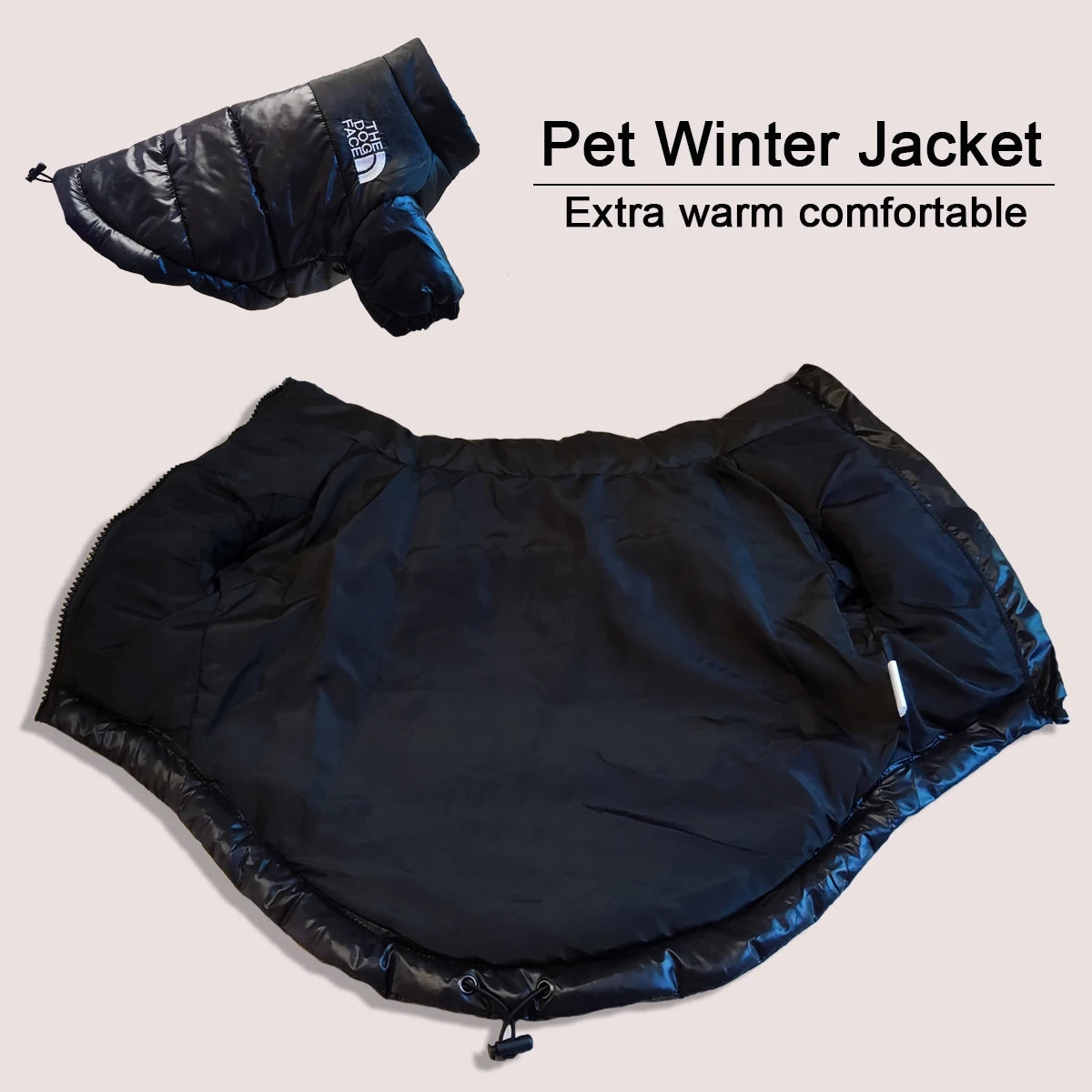 Winter Dog Jacket – Warm, Windproof & Reflective Coat for Small & Medium Dogs