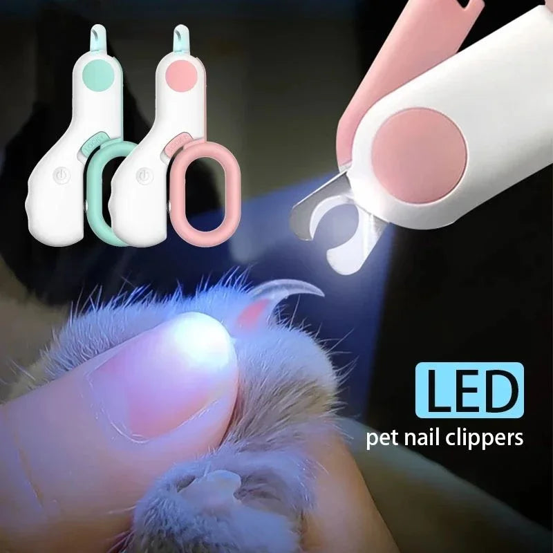 LED Pet Nail Clipper – Safe & Professional Claw Trimmer for Cats, Dogs & Puppies