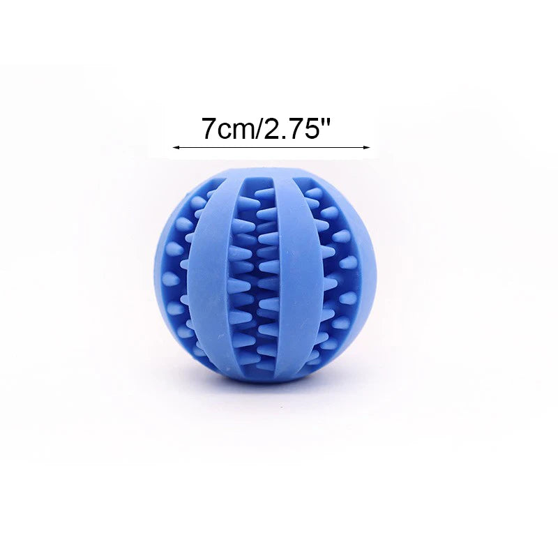 Interactive Dog Chew Ball – Soft, Durable & Tooth-Cleaning Toy