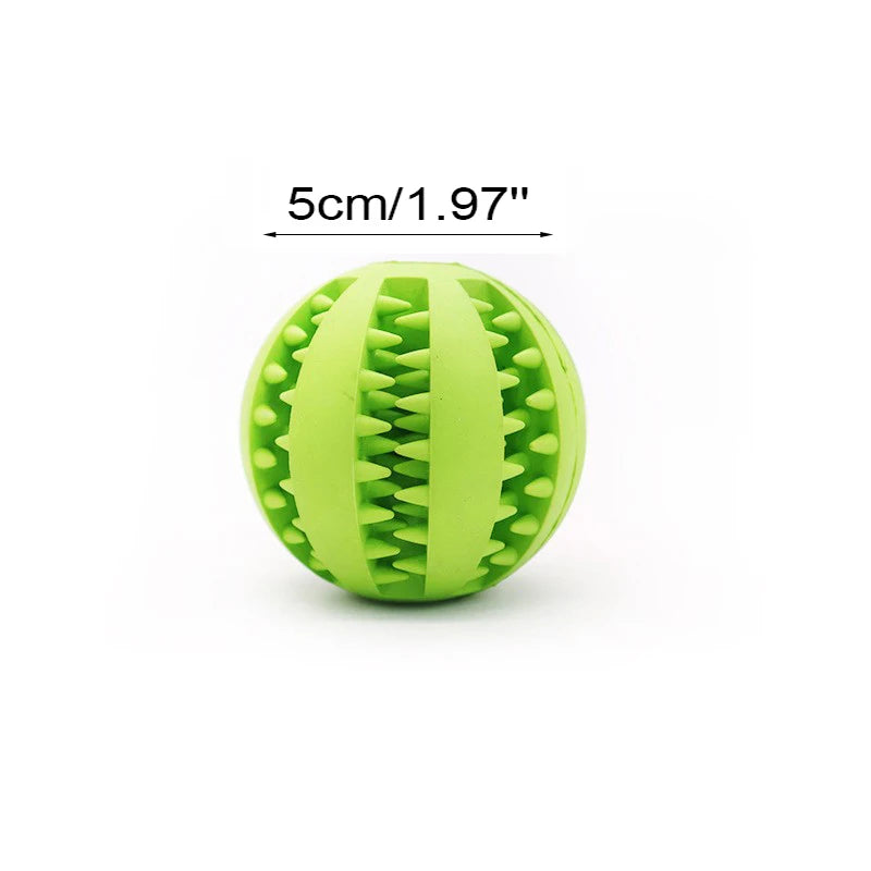 Interactive Dog Chew Ball – Soft, Durable & Tooth-Cleaning Toy