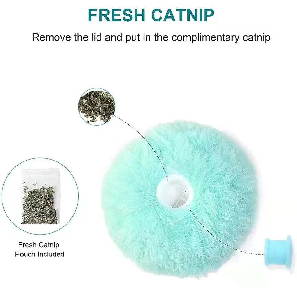 Interactive Plush Catnip Ball – Smart Training Toy