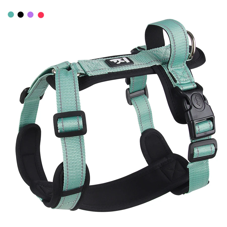 Reflective Dog Harness with Handle – Adjustable Vest for Small & Medium Dogs