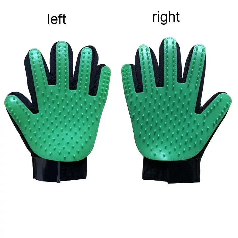 Pet Grooming Glove – Deshedding & Massage Brush for Cats & Dogs