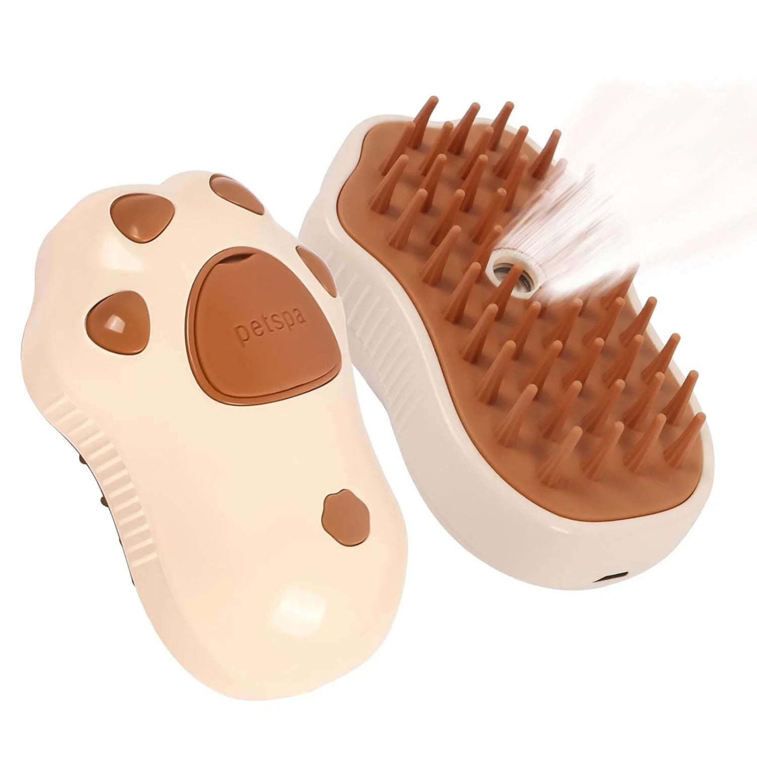 3-in-1 Electric Steam Brush – Groom, Massage & Remove Hair for Cats & Dogs