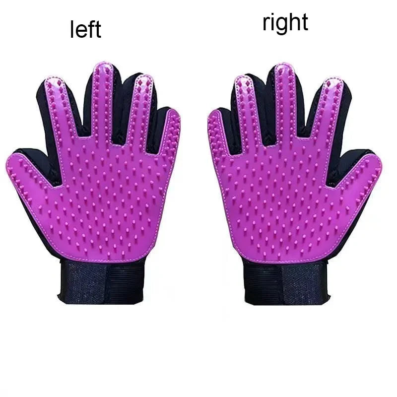 Pet Grooming Glove – Deshedding & Massage Brush for Cats & Dogs