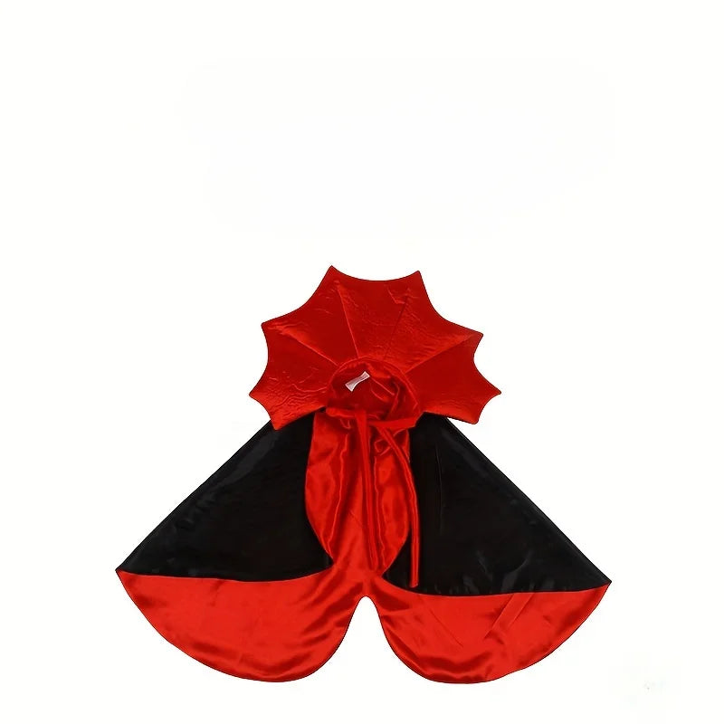 Spooky Halloween Vampire Costume for Cats – Cloak & Hat Set