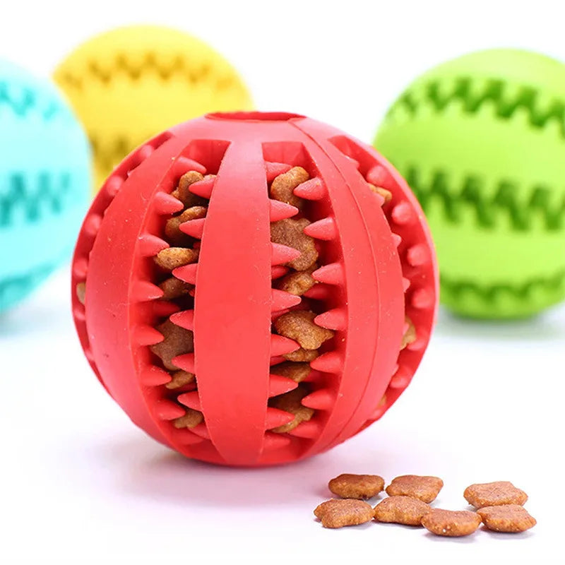 Interactive Dog Chew Ball – Soft, Durable & Tooth-Cleaning Toy