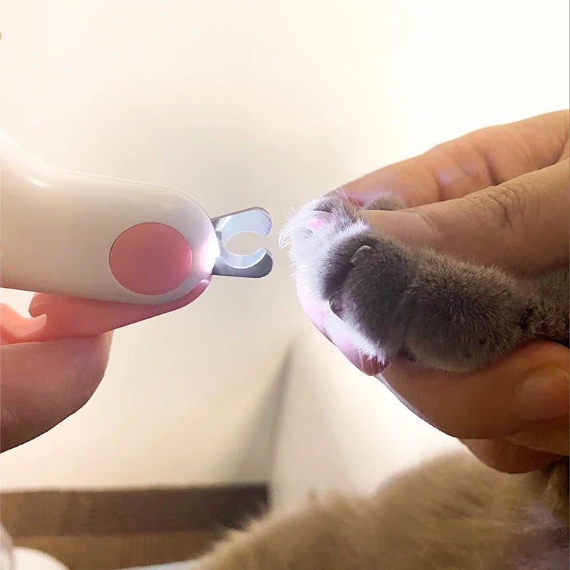 LED Pet Nail Clipper – Safe & Professional Claw Trimmer for Cats, Dogs & Puppies