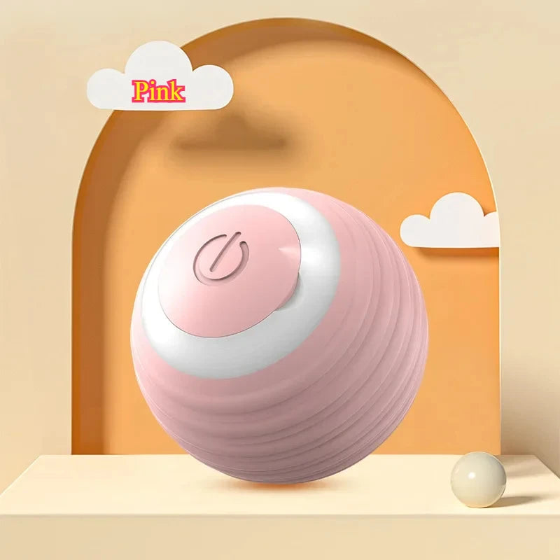 Smart Interactive Cat Ball – Rechargeable Rolling Toy with Faux Tail