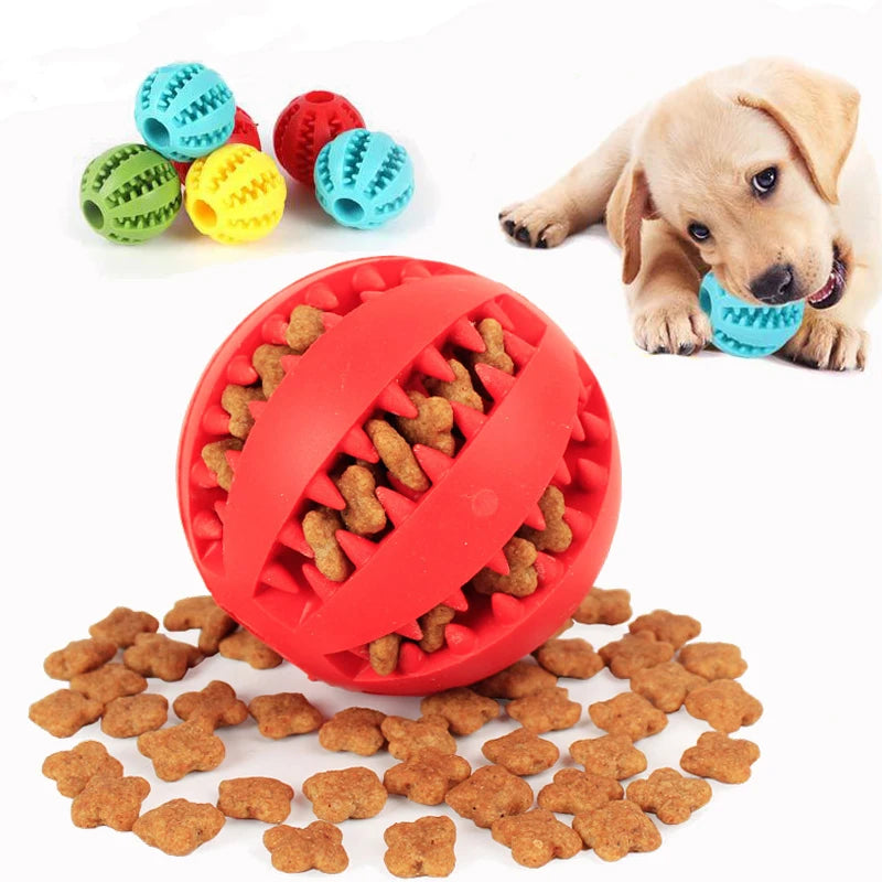 Interactive Dog Chew Ball – Soft, Durable & Tooth-Cleaning Toy
