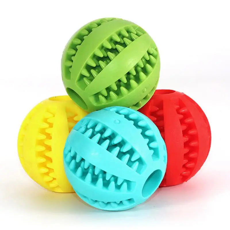 Interactive Dog Chew Ball – Soft, Durable & Tooth-Cleaning Toy