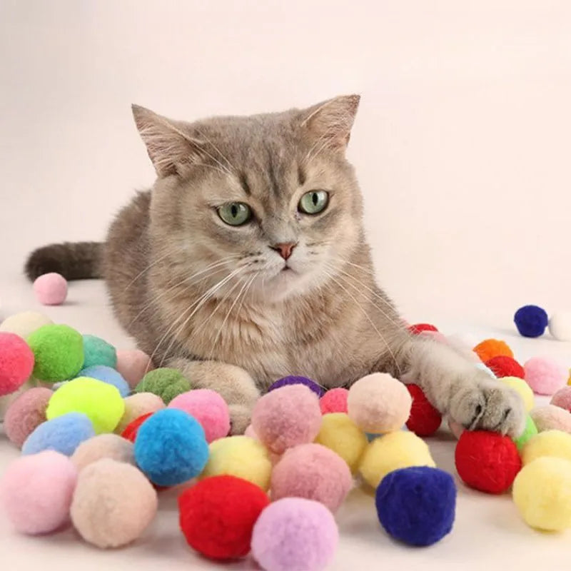 Interactive Cat Plush Ball Shooter – Fun & Quiet Toy for Kittens