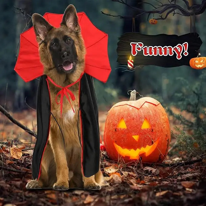 Cute Halloween Vampire Cloak for Cats & Small Dogs – Kawaii Costume