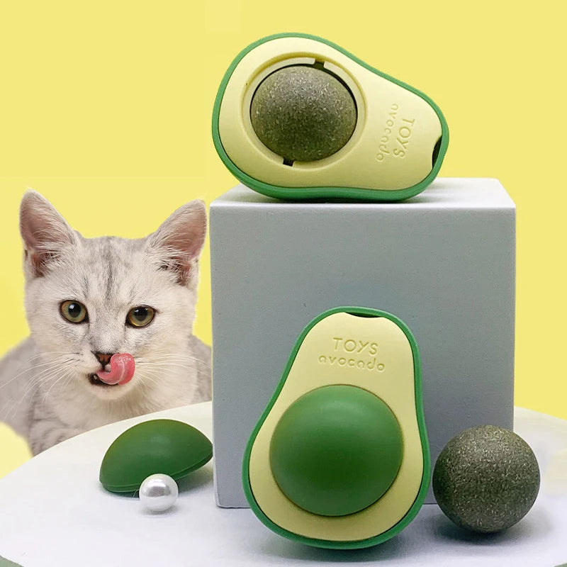 Avocado Cat Toy – Catnip Ball for Fun & Digestive Health