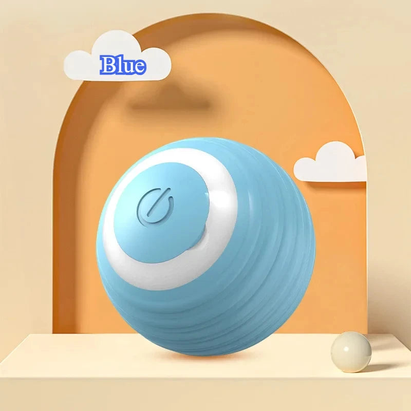 Smart Interactive Cat Ball – Rechargeable Rolling Toy with Faux Tail