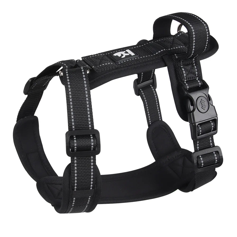 Reflective Dog Harness with Handle – Adjustable Vest for Small & Medium Dogs