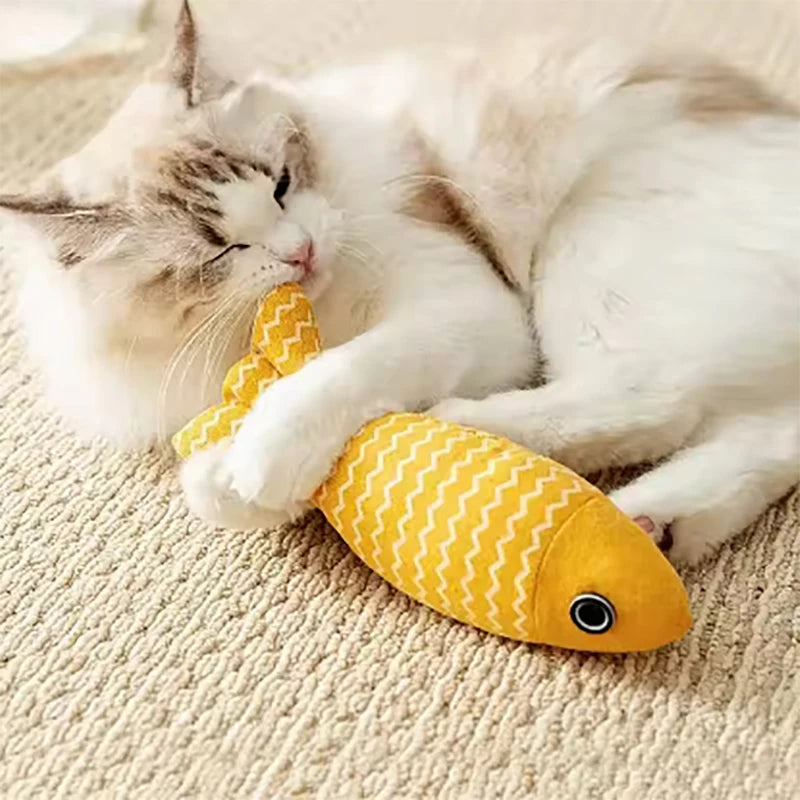 Durable Cat Fish Toy – Catnip Chew & Kick Pillow