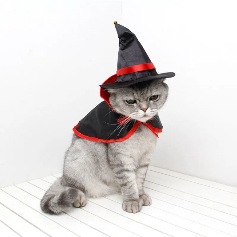 Halloween & Christmas Magic Cloak for Cats & Dogs – Transformation Costume