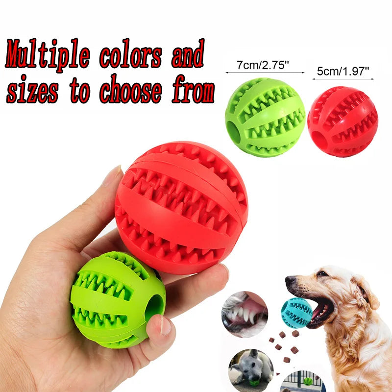 Interactive Dog Chew Ball – Soft, Durable & Tooth-Cleaning Toy