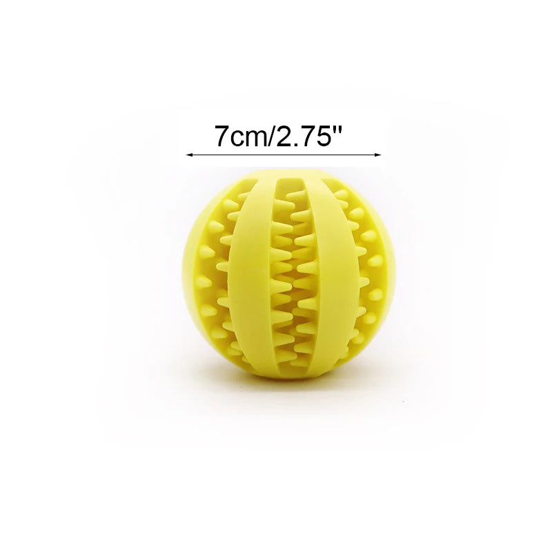 Interactive Dog Chew Ball – Soft, Durable & Tooth-Cleaning Toy