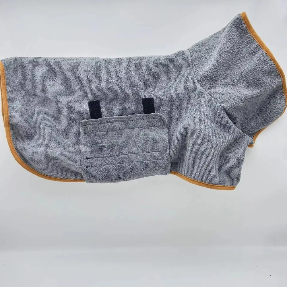 Quick-Dry Pet Bathrobe & Towel – Absorbent Bath Towel for Dogs & Cats