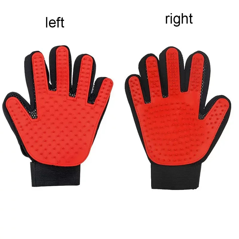 Pet Grooming Glove – Deshedding & Massage Brush for Cats & Dogs