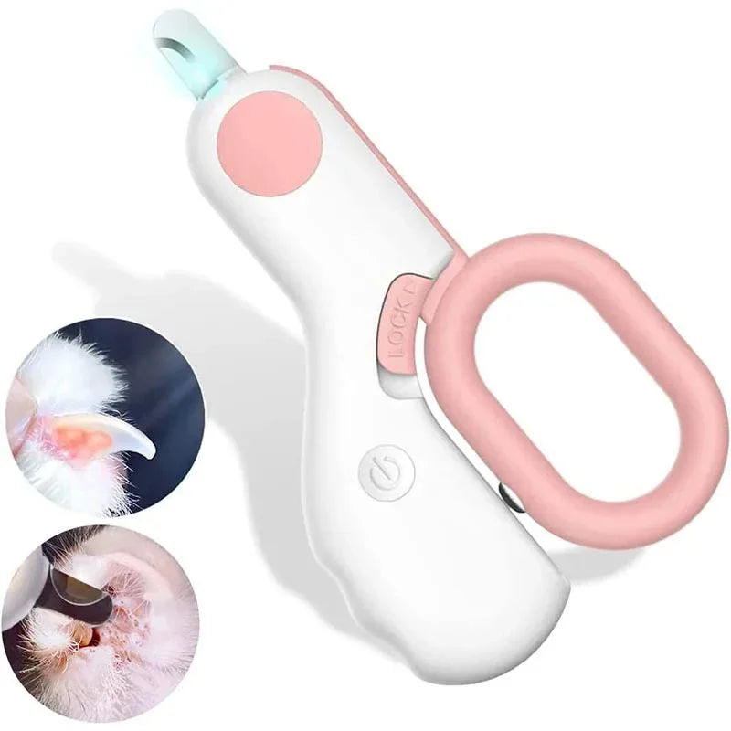LED Pet Nail Clipper – Safe & Professional Claw Trimmer for Cats, Dogs & Puppies