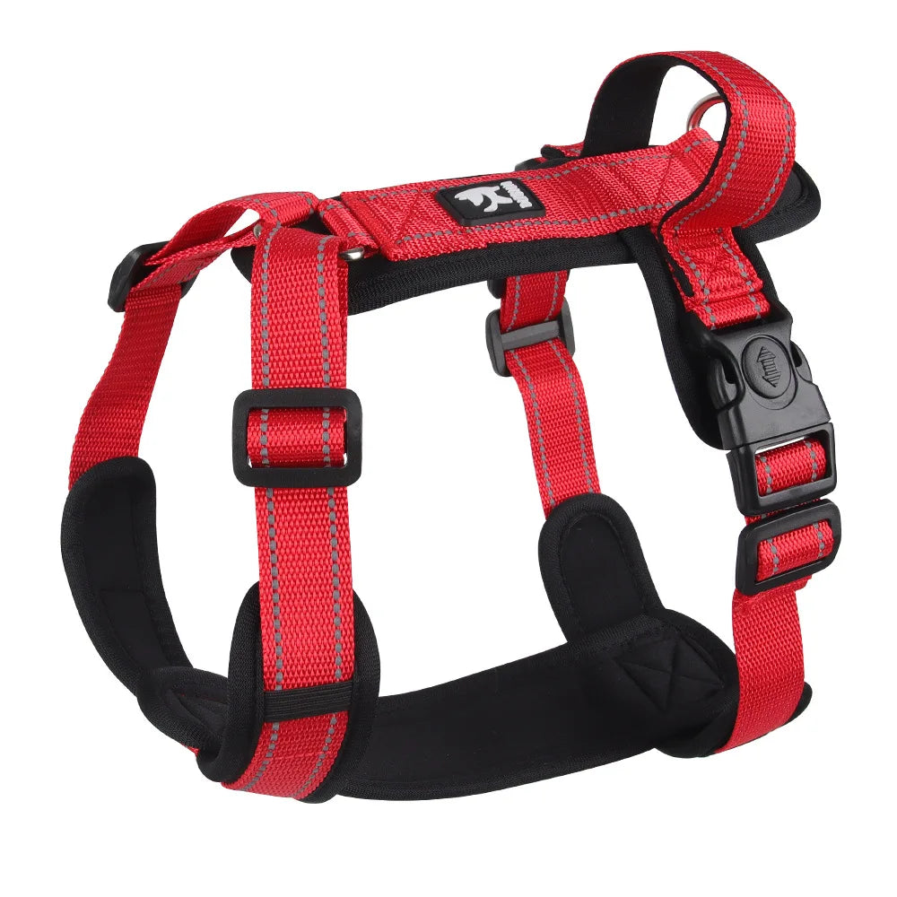 Reflective Dog Harness with Handle – Adjustable Vest for Small & Medium Dogs