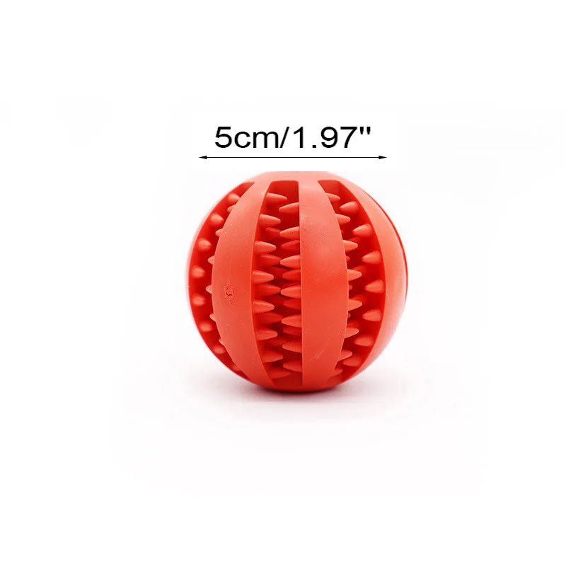 Interactive Dog Chew Ball – Soft, Durable & Tooth-Cleaning Toy