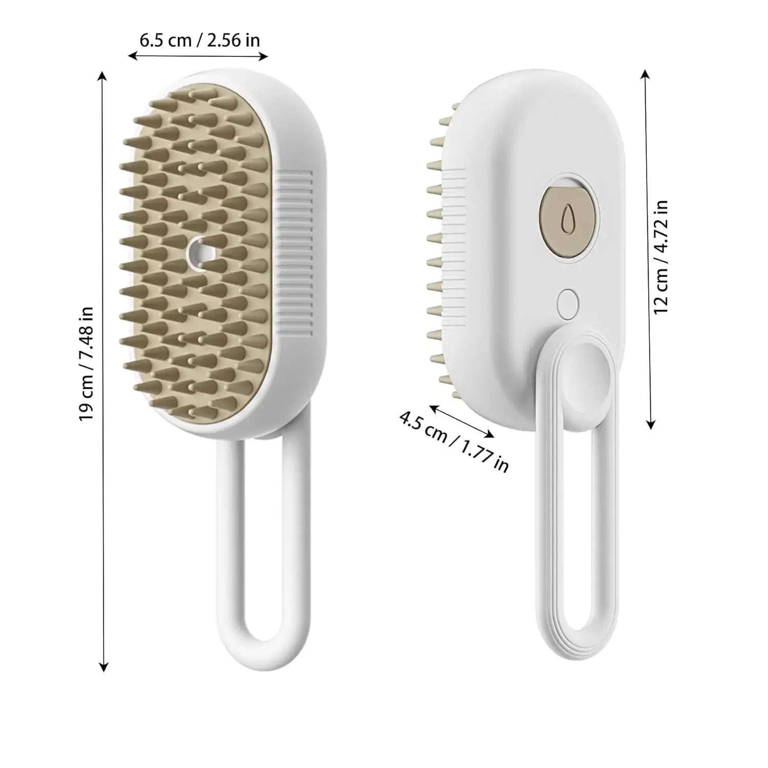 3-in-1 Electric Steam Brush – Groom, Massage & Remove Hair for Cats & Dogs
