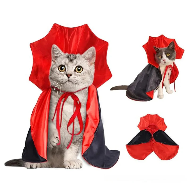 Halloween Bat Cape for Cats & Small Dogs – Spooky Vampire Cloak