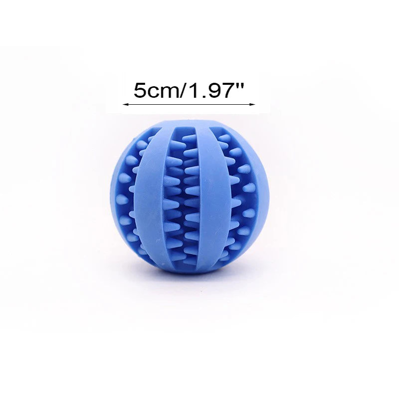 Interactive Dog Chew Ball – Soft, Durable & Tooth-Cleaning Toy