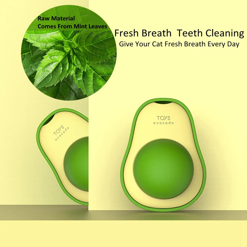 Avocado Cat Toy – Catnip Ball for Fun & Digestive Health