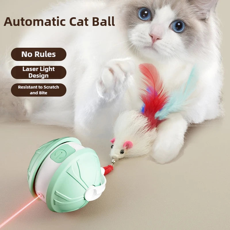 Self-Play Cat Toy Ball – Durable Rolling Laser for Indoor Cats