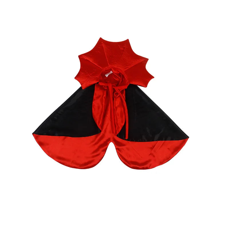 Cute Halloween Pet Vampire Cloak – Small Dog & Cat Costume