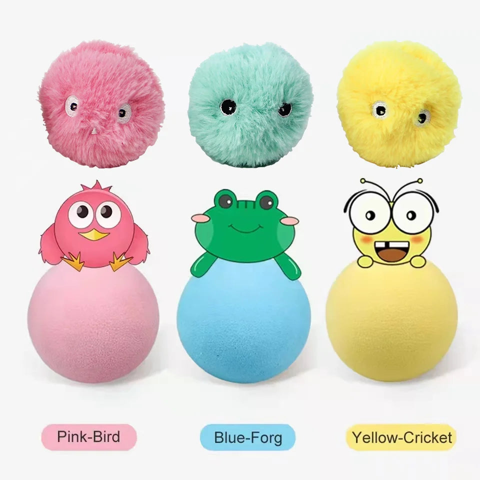 Interactive Plush Catnip Ball – Smart Training Toy