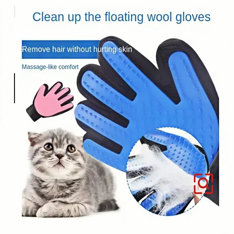 Pet Grooming Glove – Deshedding & Massage Brush for Cats & Dogs