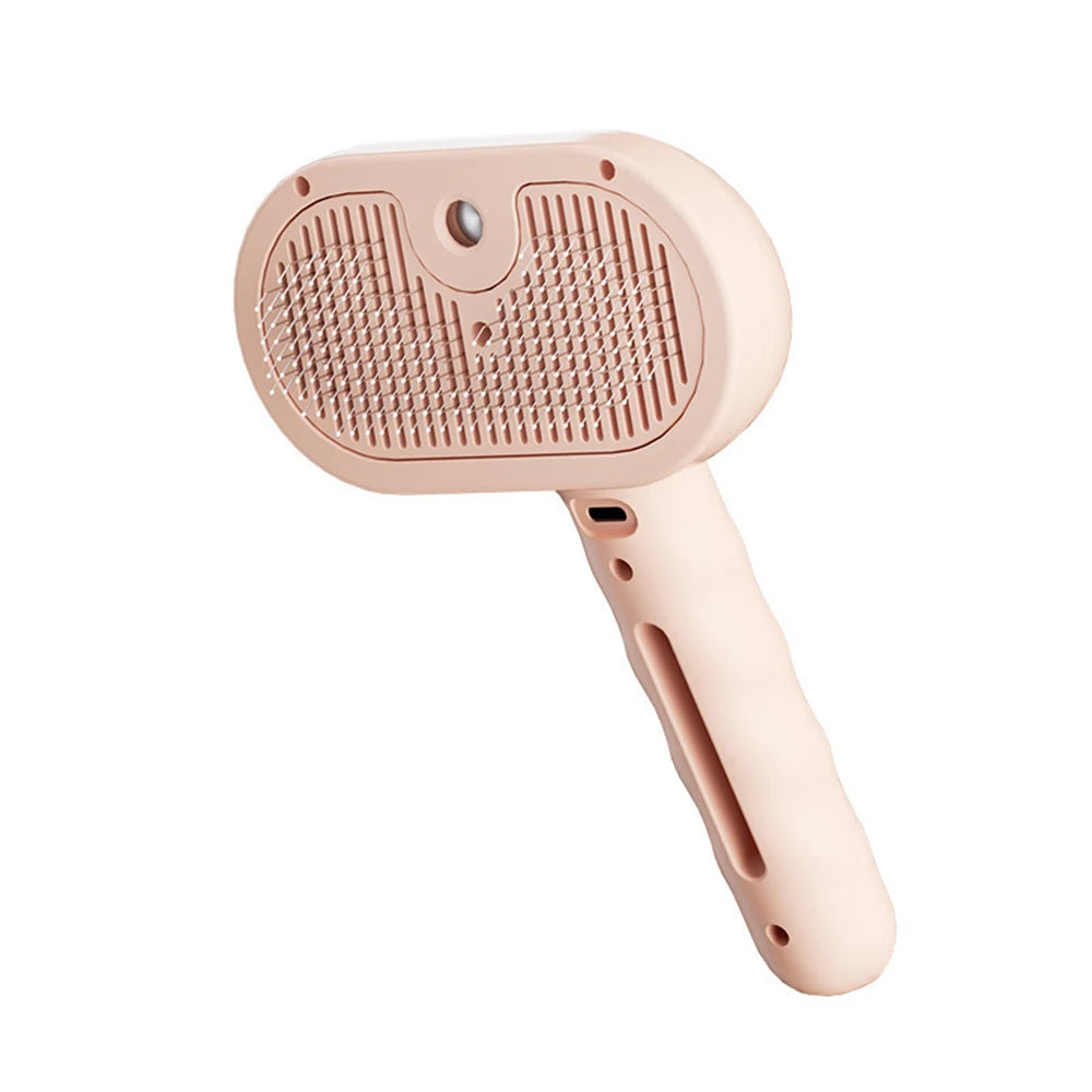 Luxury Dog Steam Grooming Brush – Spray, Massage & Reduce Shedding
