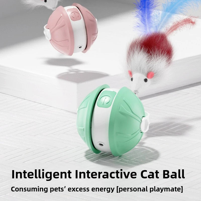 Self-Play Cat Toy Ball – Durable Rolling Laser for Indoor Cats