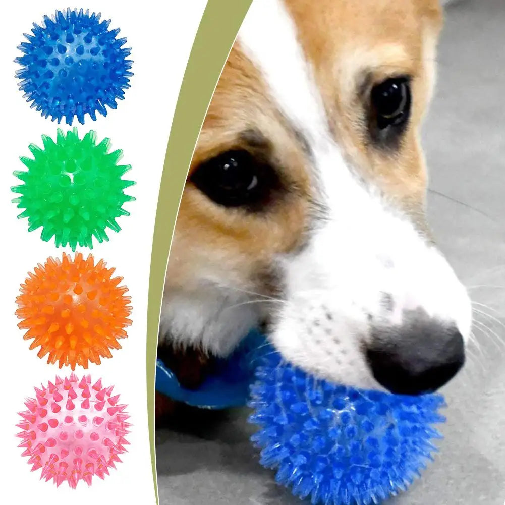 Bite-Resistant Dog Toy – TPR Sound Ball for Medium & Large Dogs