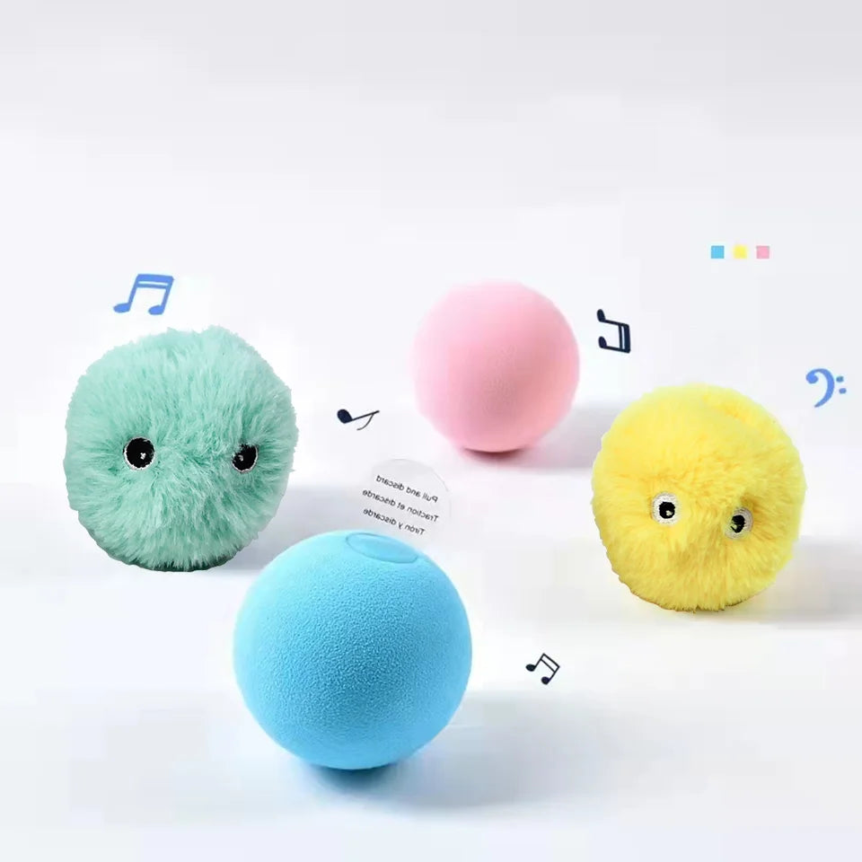 Interactive Plush Catnip Ball – Smart Training Toy