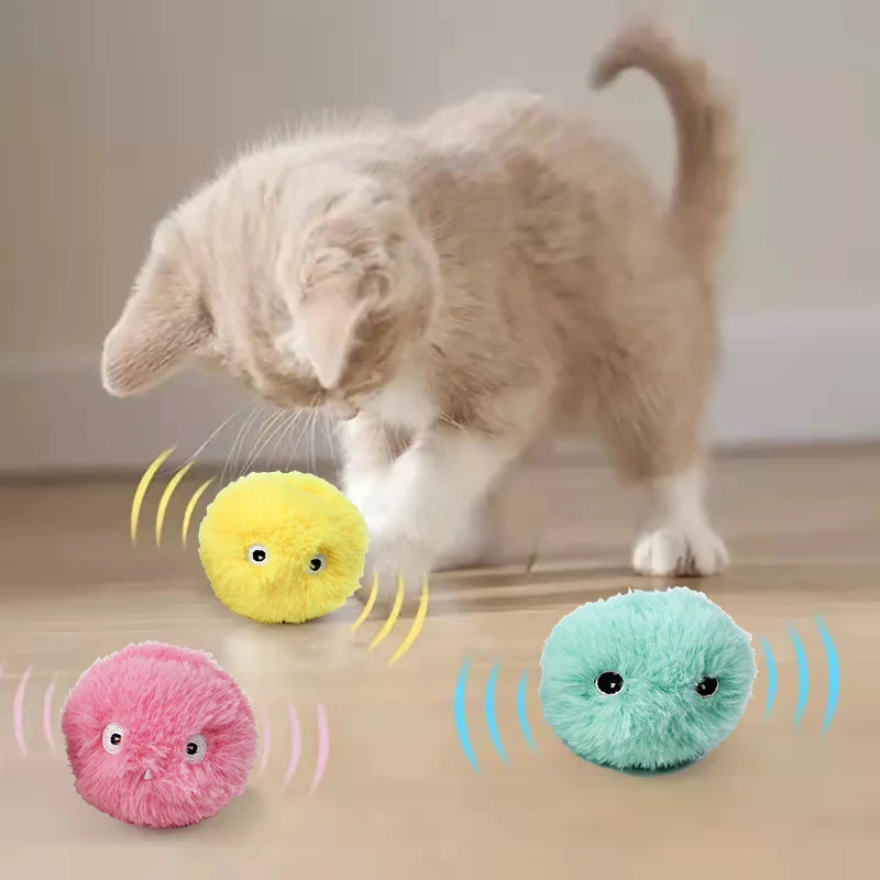 Interactive Plush Catnip Ball – Smart Training Toy