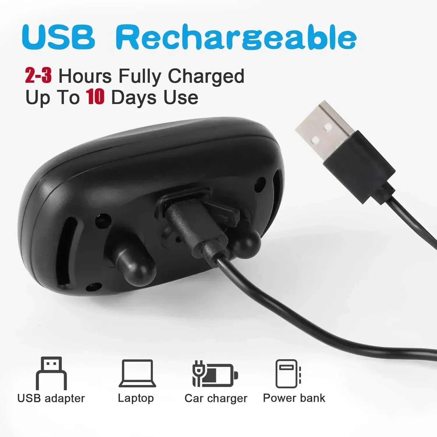 USB Rechargeable Anti-Bark Dog Collar – Ultrasonic & Vibration Training Device