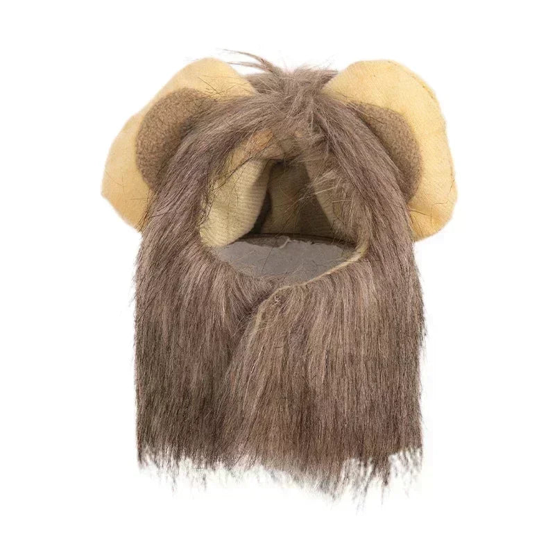 Cute Lion Mane Costume for Cats & Small Dogs – Wig Hat Cosplay