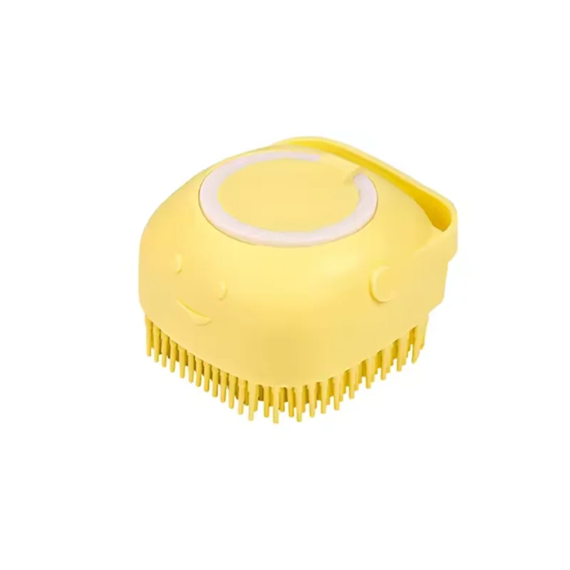 Multifunctional Pet Bath & Massage Brush – Soft Silicone for Dogs & Cats