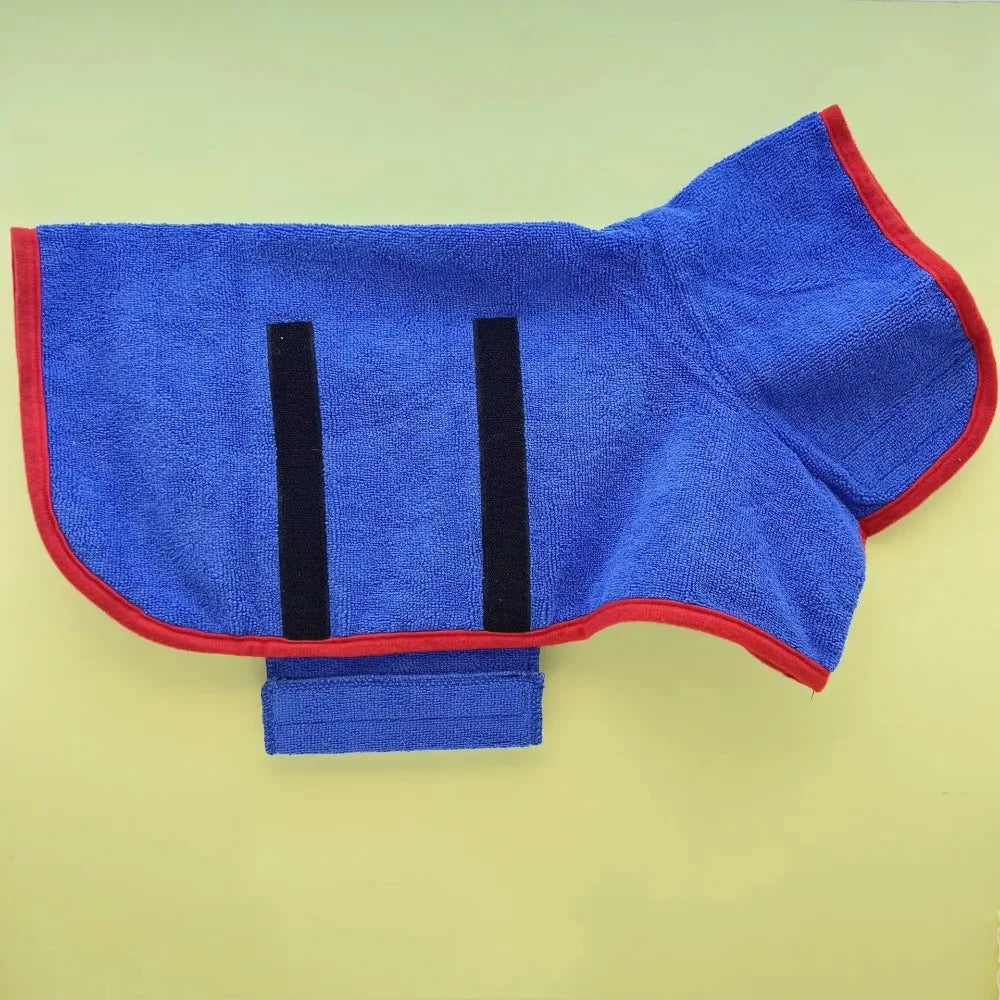 Quick-Dry Pet Bathrobe & Towel – Absorbent Bath Towel for Dogs & Cats