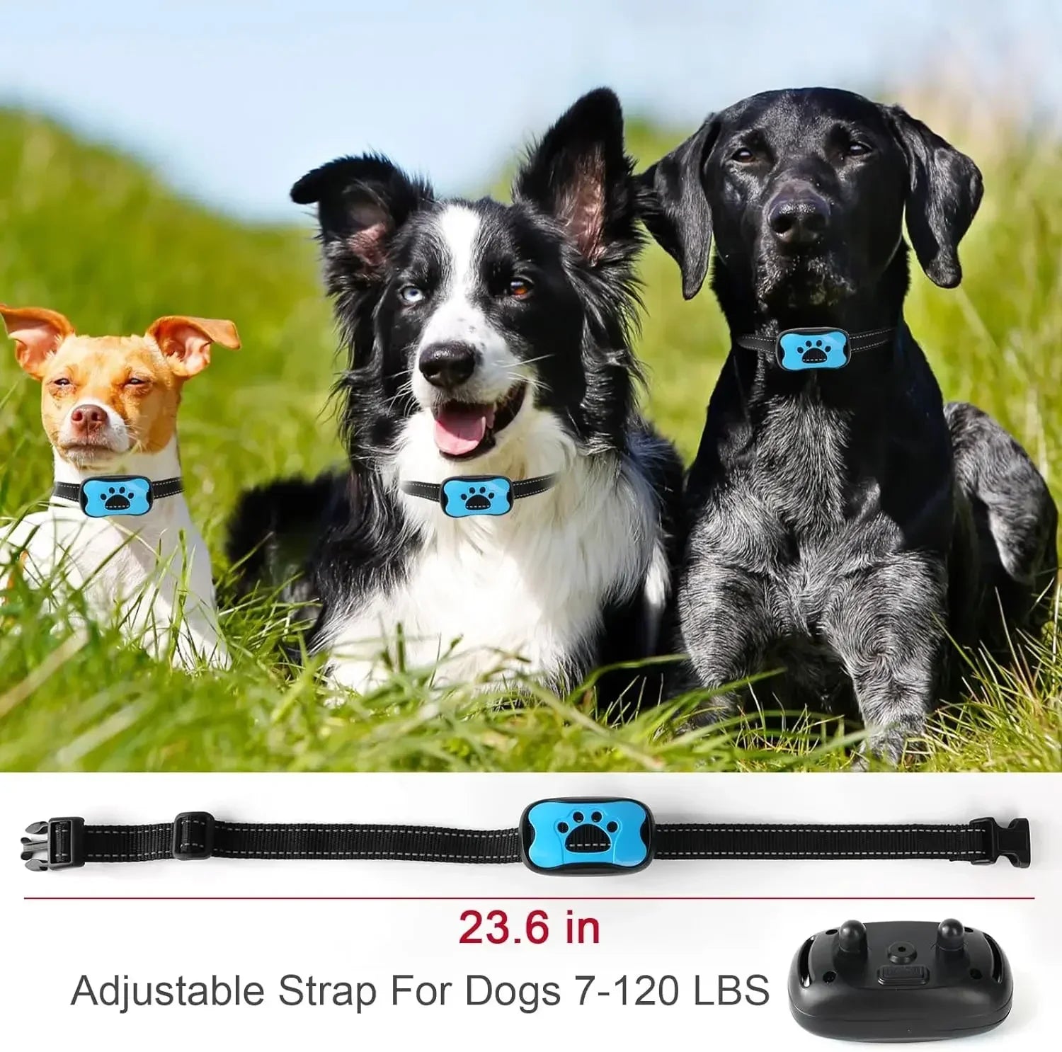 USB Rechargeable Anti-Bark Dog Collar – Ultrasonic & Vibration Training Device