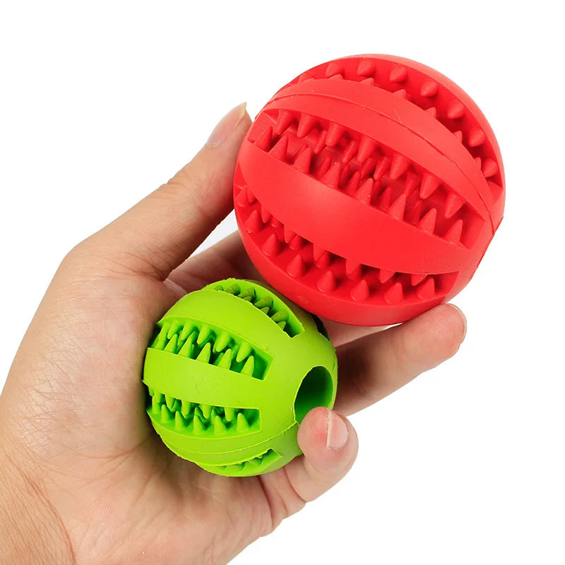 Interactive Dog Chew Ball – Soft, Durable & Tooth-Cleaning Toy