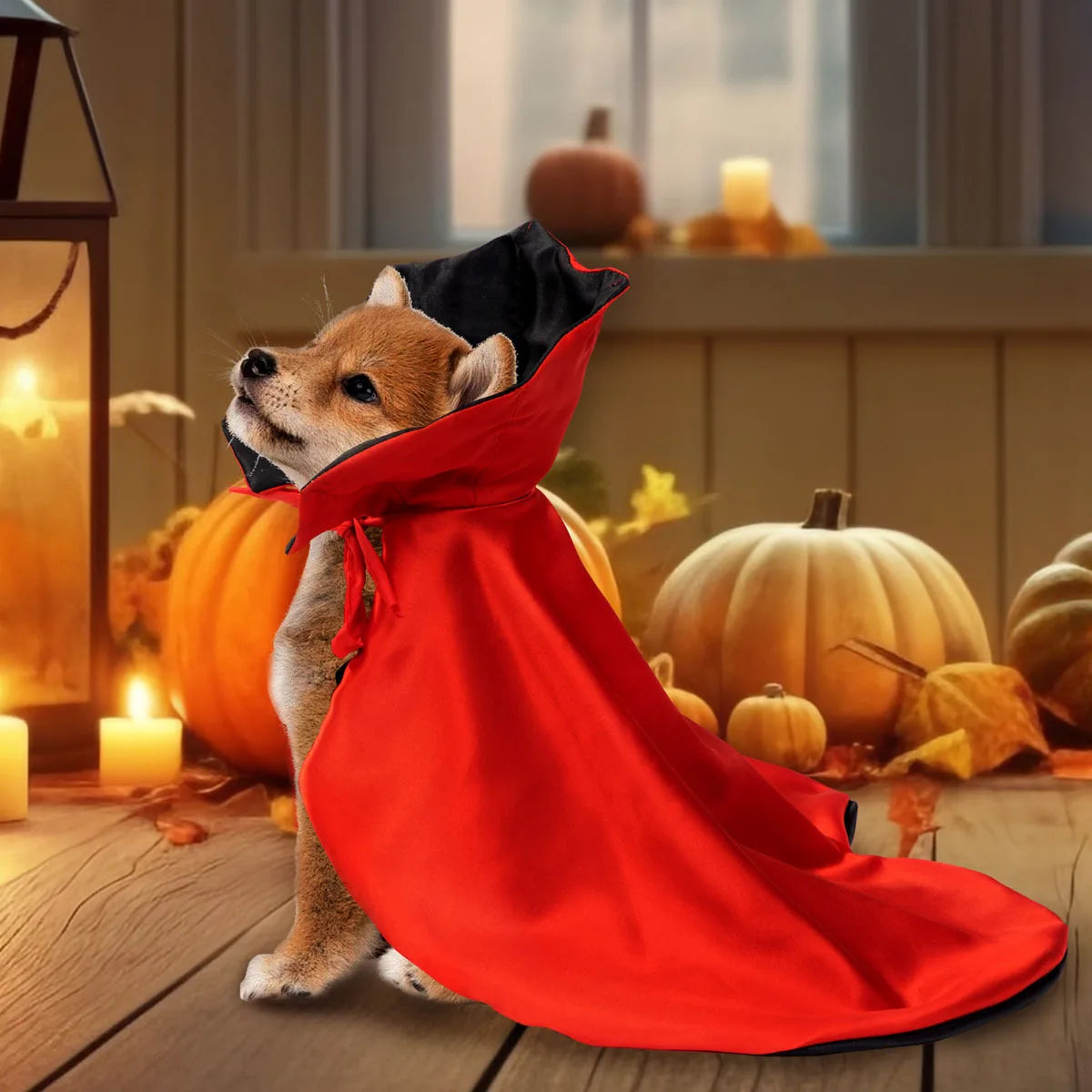 Cute Halloween Vampire Cloak for Cats & Small Dogs – Kawaii Costume