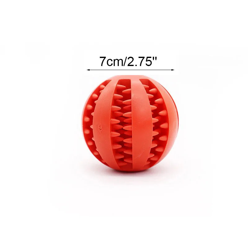 Interactive Dog Chew Ball – Soft, Durable & Tooth-Cleaning Toy
